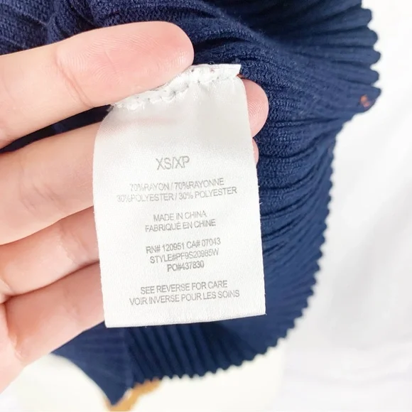 🍂 Pink Rose Multicolor Ribbed Colorblock Sweater (XS) – Fall Knit Top 🍂 - Picture 8 of 9